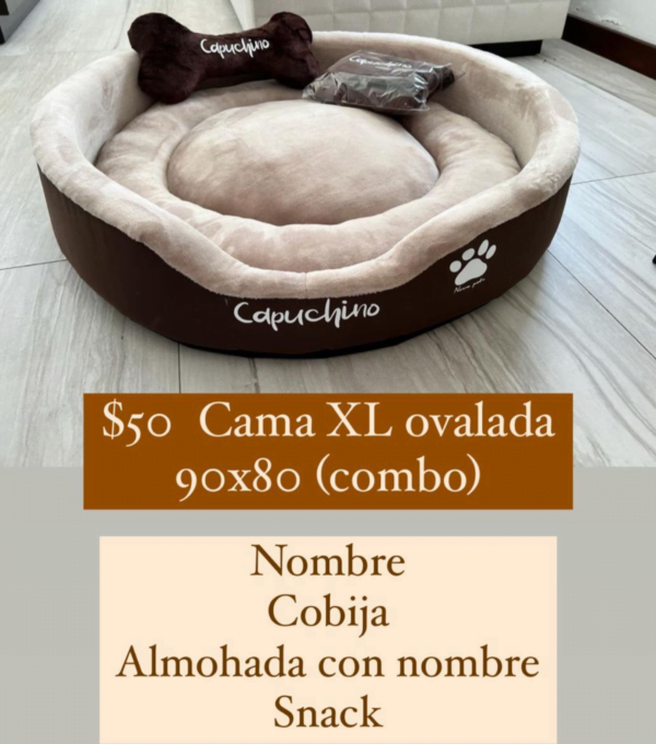 Combo Cama XL Ovalada 90x80